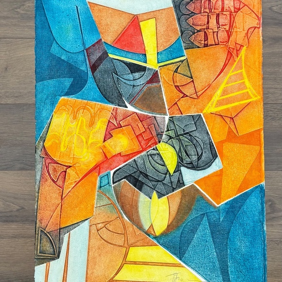 Gerard Fitremann. Two Untitled Works Etchings, aquatint in colors on woven paper - Picture 2 of 16